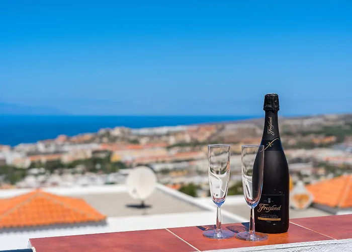 Bellarosa Sunset Ocean View In With Airco, Garage Apartament Costa Adeje (Tenerife)